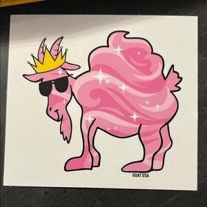 GOAT USA Pink Camel Sticker
